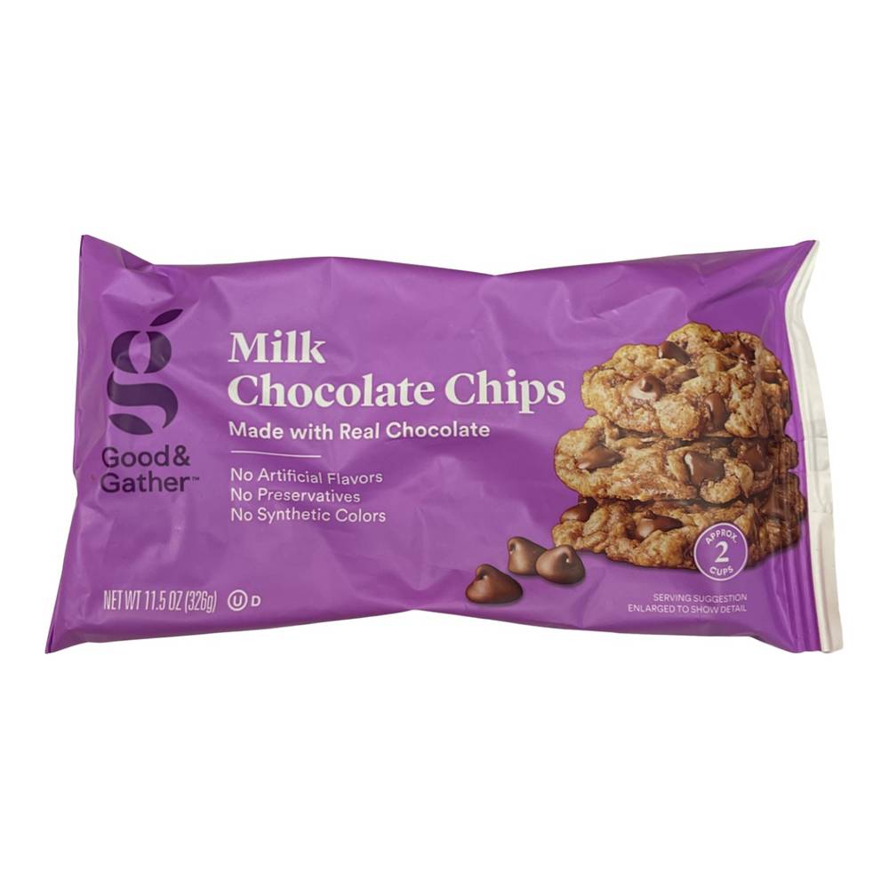 Good & Gather Milk Chocolate Chips Morsels (11.5 oz)