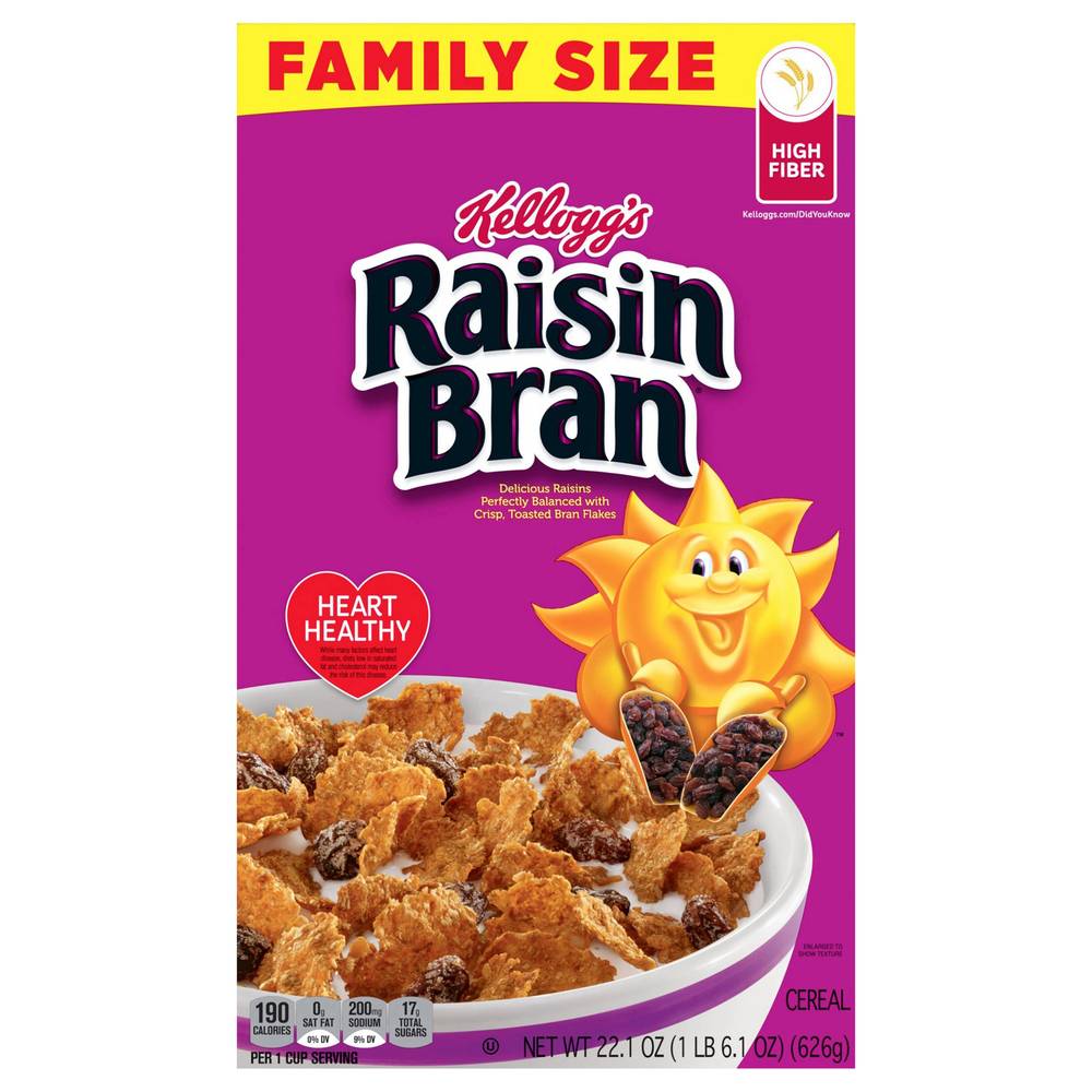 Raisin Bran Kellogg's Breakfast Cereal (22.1 oz)