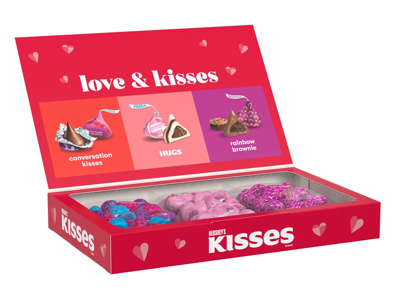Hershey's Kisses Valentine's Day Milk Chocolate Assorted Collection Gift Box (12.5 oz)