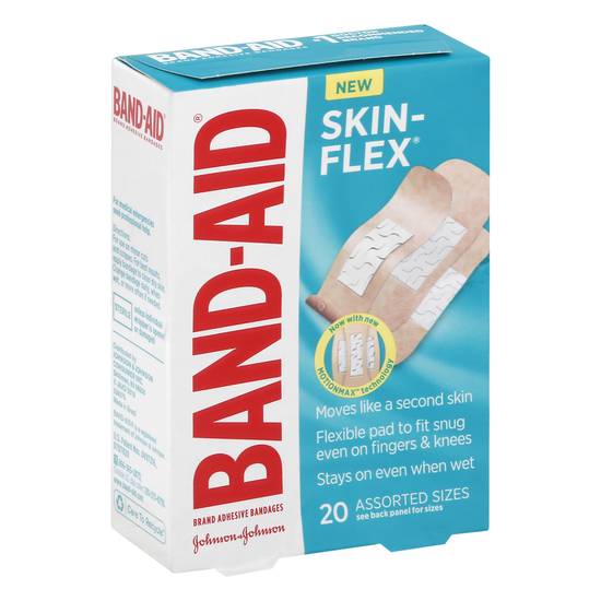 Band-Aid Skin Flex Assorted Sizes Adhesive Bandages (20 ct)