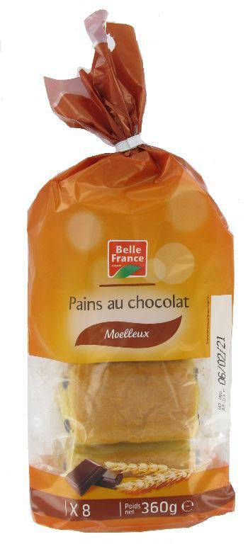 Pains au chocolat (x 8) 360 g - belle france