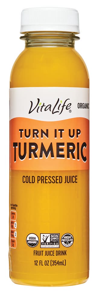 VitaLife Turn It Up Cold Pressed Juice, Turmeric (12 fl oz)
