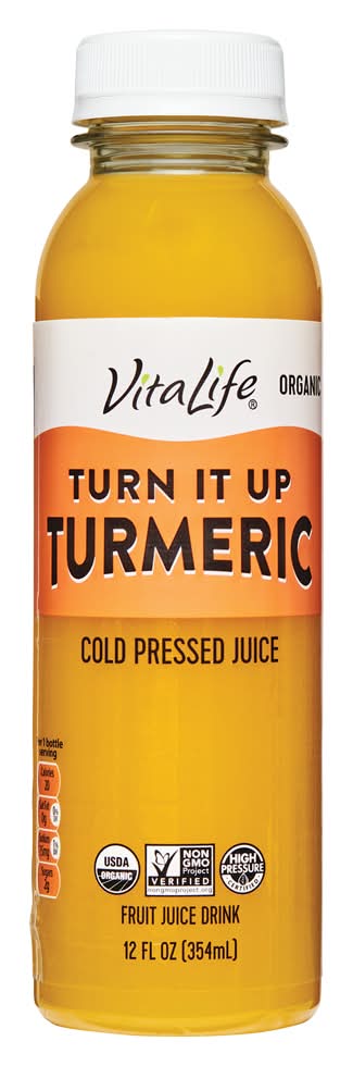VitaLife Turn It Up Cold Pressed Juice, Turmeric (12 fl oz)