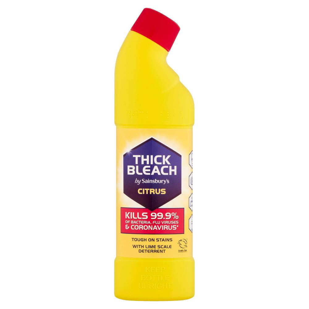 Sainsbury's Thick Bleach, Citrus 750ml