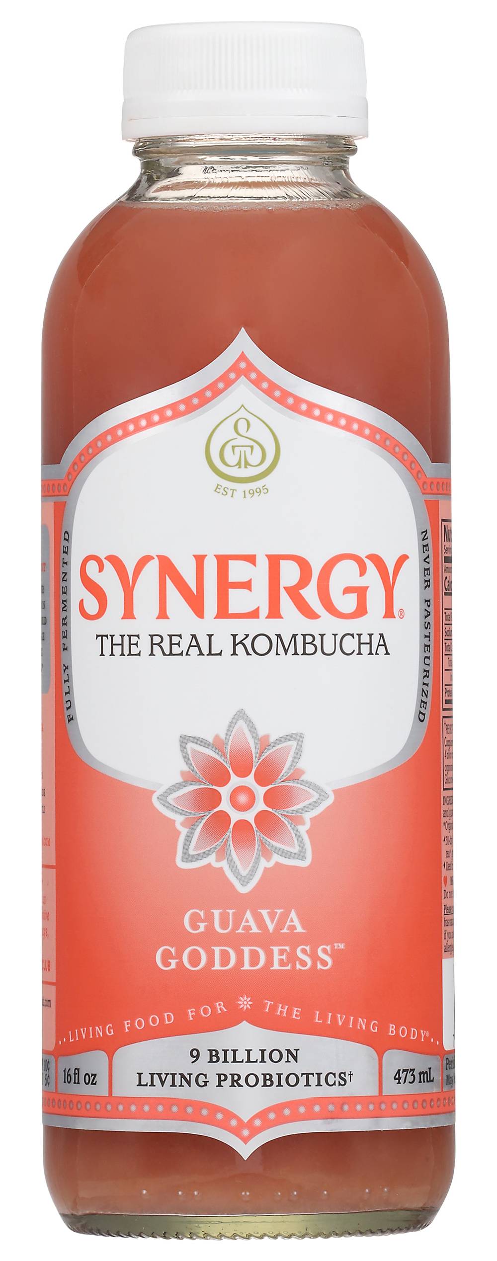 GT's Synergy Guava Goddess Raw Kombucha (16 fl oz)