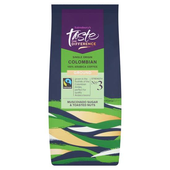 Sainsbury's Fairtrade Colombian Coffee,  Taste the Difference,  Strength 3 227g