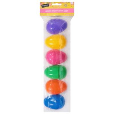 Signature SELECT 3.5 Inch Bright Easter Eggs 6 Count - Each