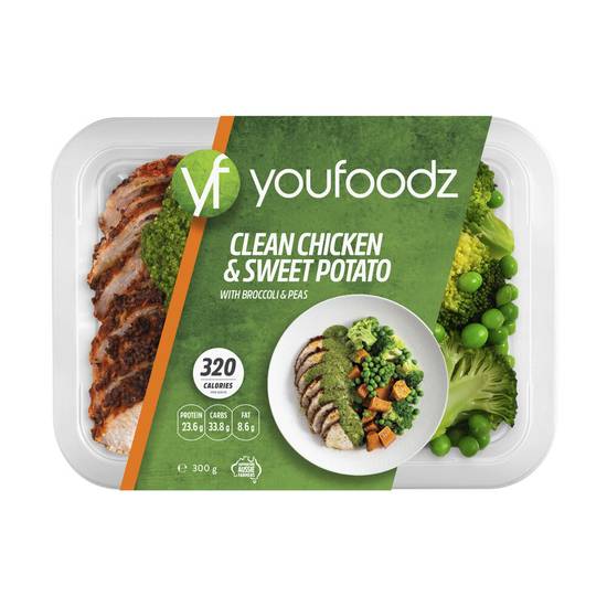 Youfoodz Clean Chicken With Sweet Potato & Broccoli 300g