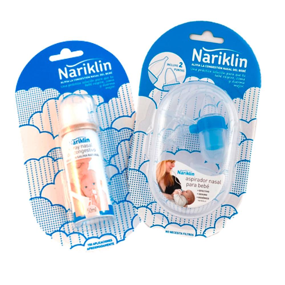 Nariklin pack aspirador + spray nasal (2 un)