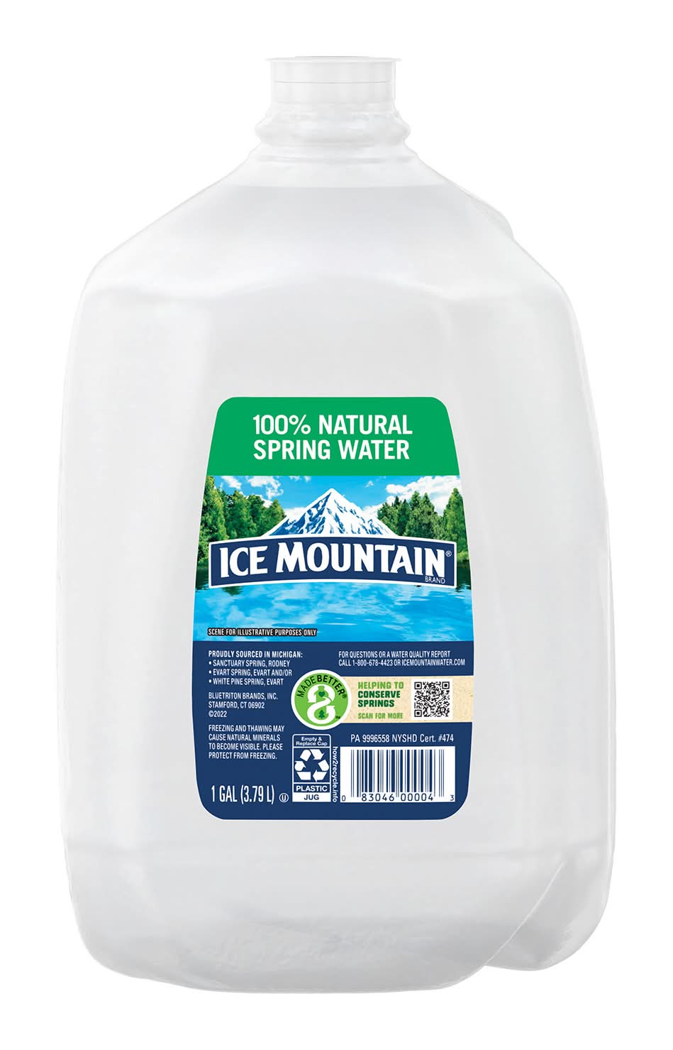 Ice Mountain 100% Natural Spring Water (1 gal)