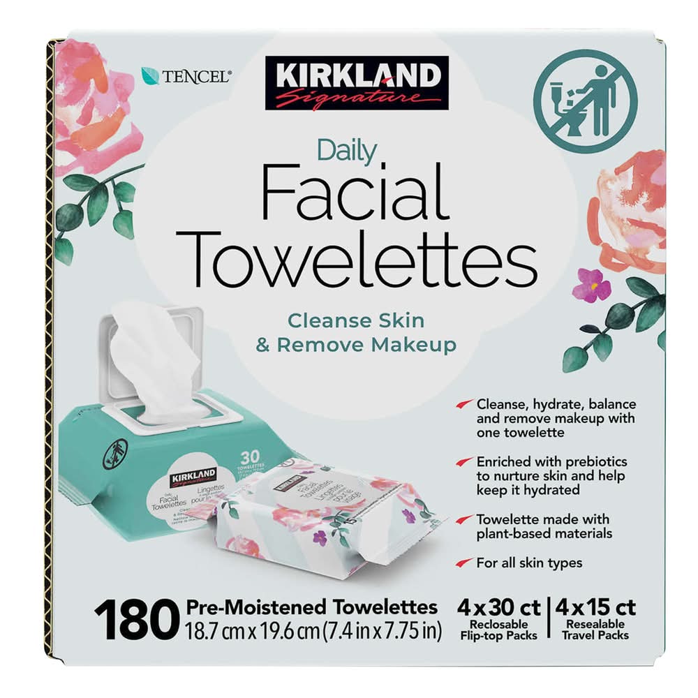 Kirkland Signature - Lingettes Pour Le Visage À Usage Quotidien / Kirkland Signature Daily Facial Towelettes