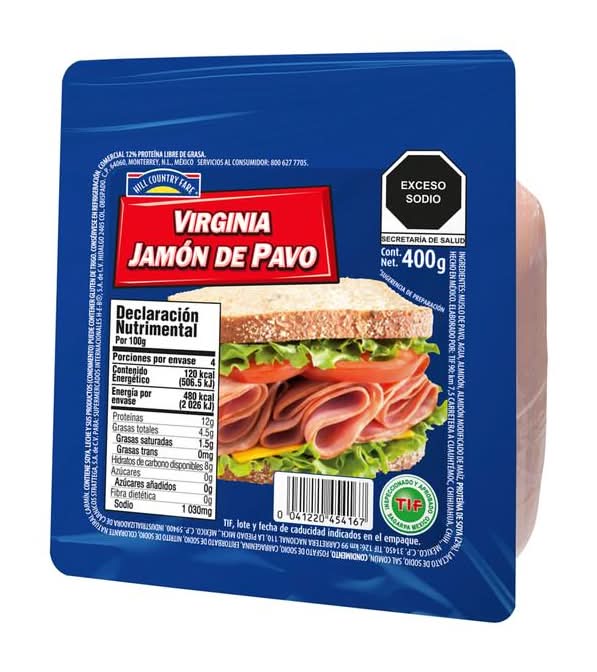 Hill Country Fare · Jamón virginia de pavo (500 g)
