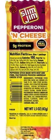 Slim Jim Pepperoni & Cheese 1.5oz