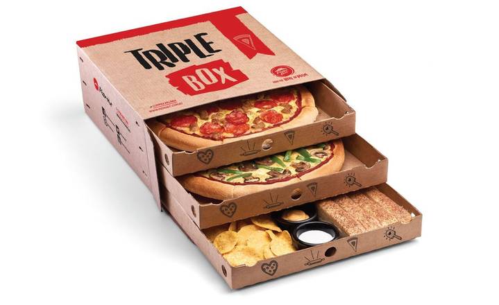 Triple Box 2 Pizzas + Complementos