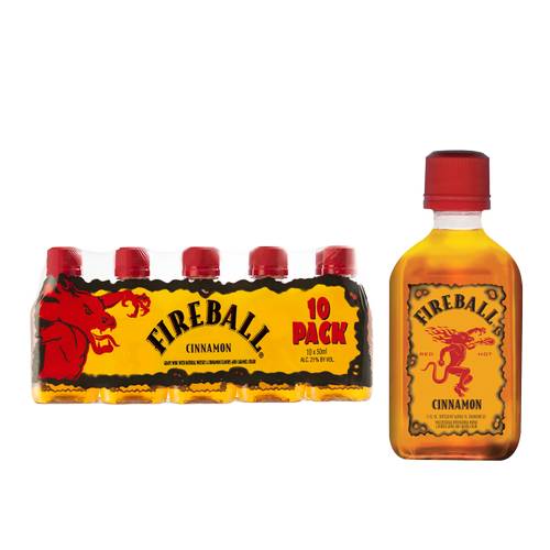 Fireball Malt Beverage Whisky (10 pack, 50 ml) (cinnamon)