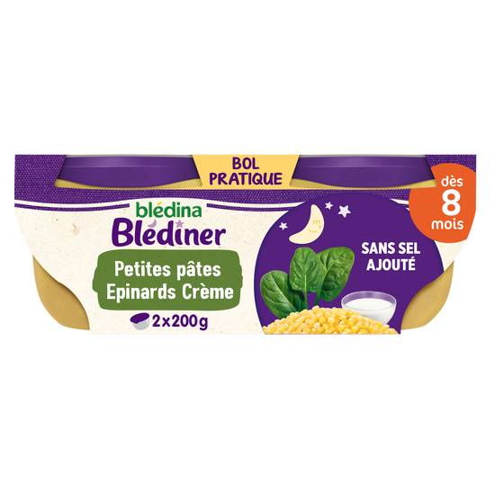 Blédina - Blediner bols petites pâtes épinards