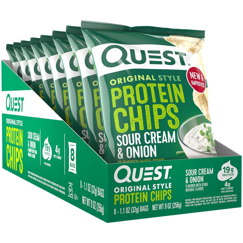 Quest Nutrition Protein Chips (8 ct) (sour cream-onion)