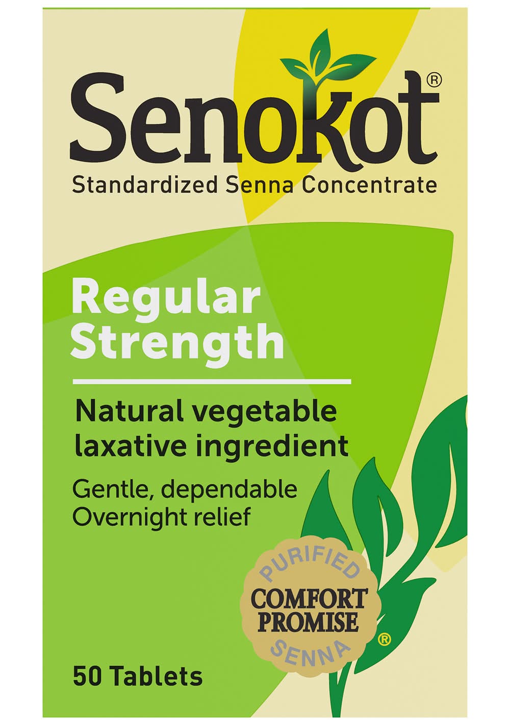 Senokot Regular Strength Natural Vegetable Laxative Tablets (50 ct)