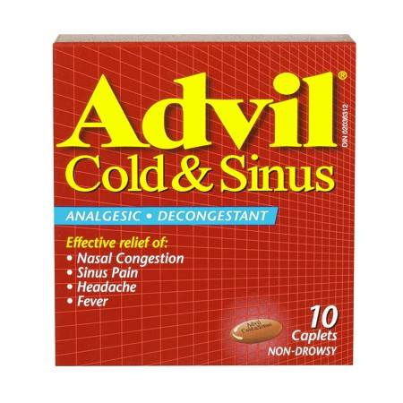 Advil Cold & Sinus Analgesic Caplets 200 mg (180 g)