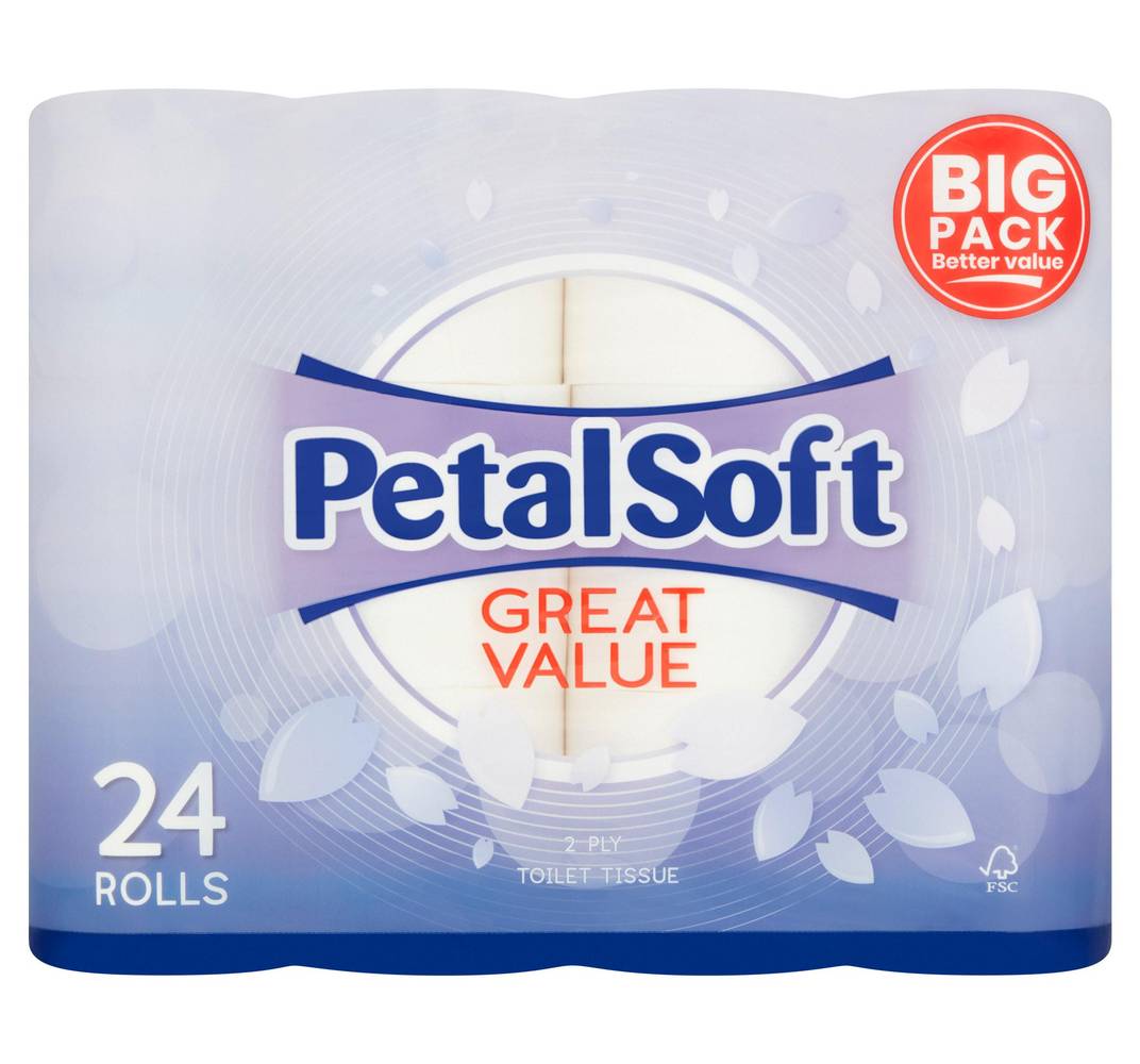 Breeze White Toilet Tissue 24 Pack