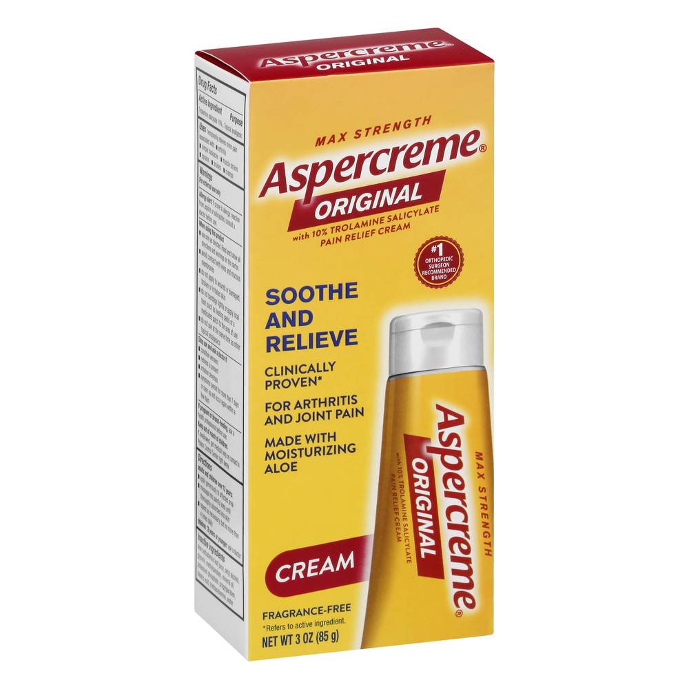 Aspercreme Max Strength Original Soothe & Relieve Pain Relief Cream