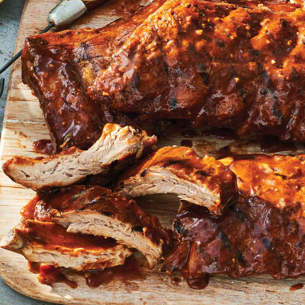 M&M Food Market Fall Off the Bone Tangy Barbecue Back Ribs (680 g)