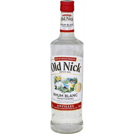 Rhum blanc traditionnel OLD NICK - la bouteille de 70cL