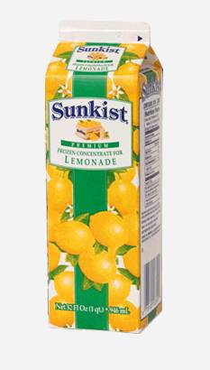 Sunkist - Frozen Lemonade Concentrate - 32 oz Cartons