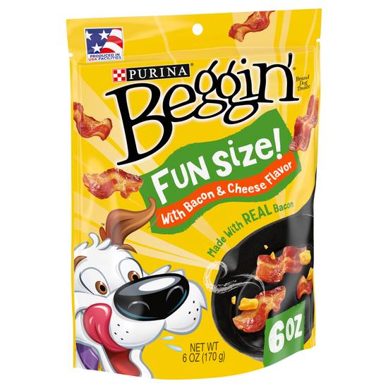 Purina Beggin Fun Size With Bacon & Cheese Flavor Dog Treats