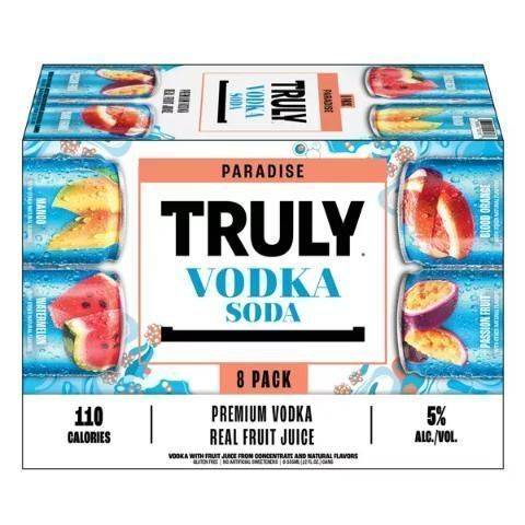 TRULY Vodka Soda Paradise Variety 8 Pack 12oz Can