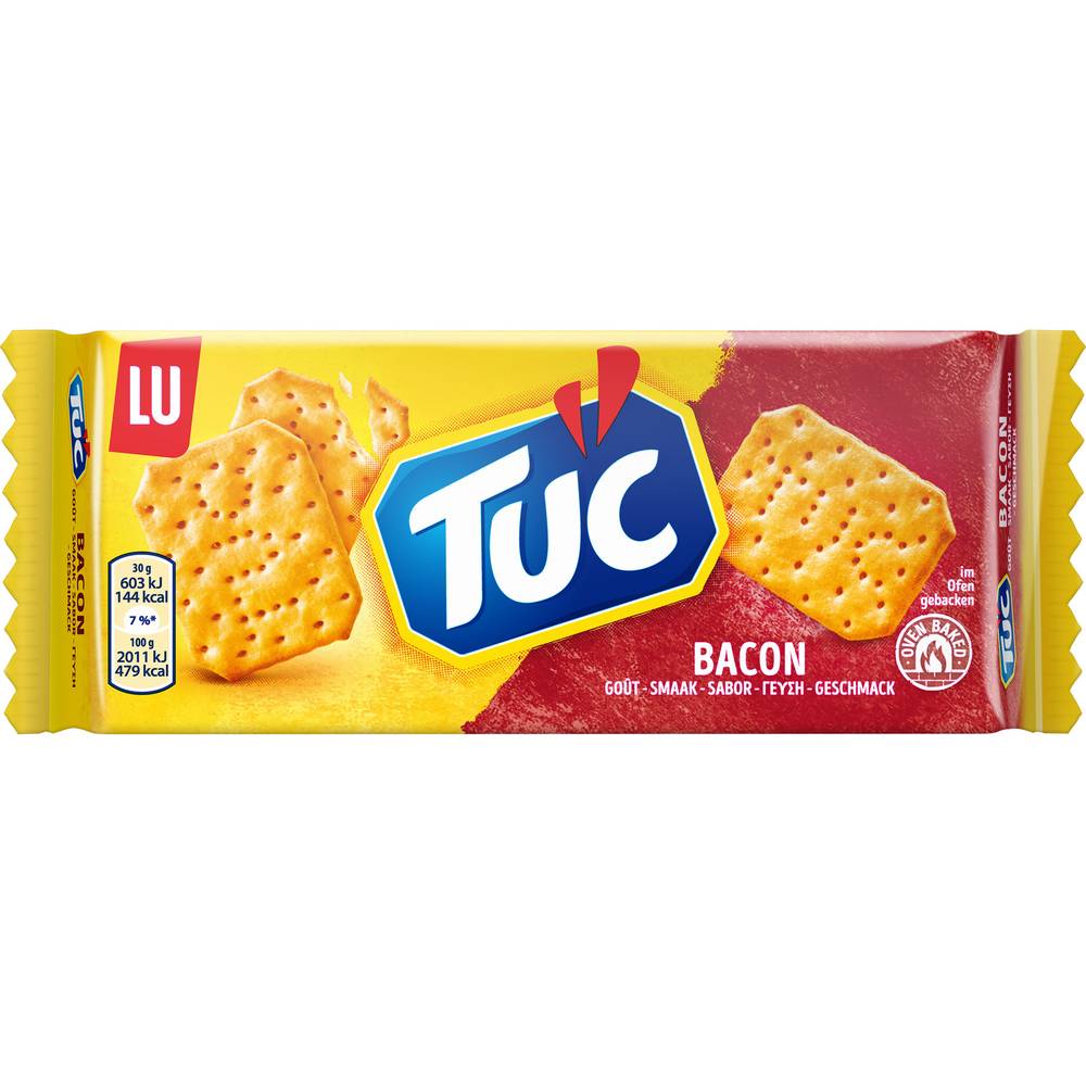 LU - Tuc biscuits apéritifs crackers, bacon (100g)