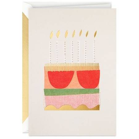 Hallmark Birthday Card (And Many More Cake With Candles) E98 - 1.0 ea