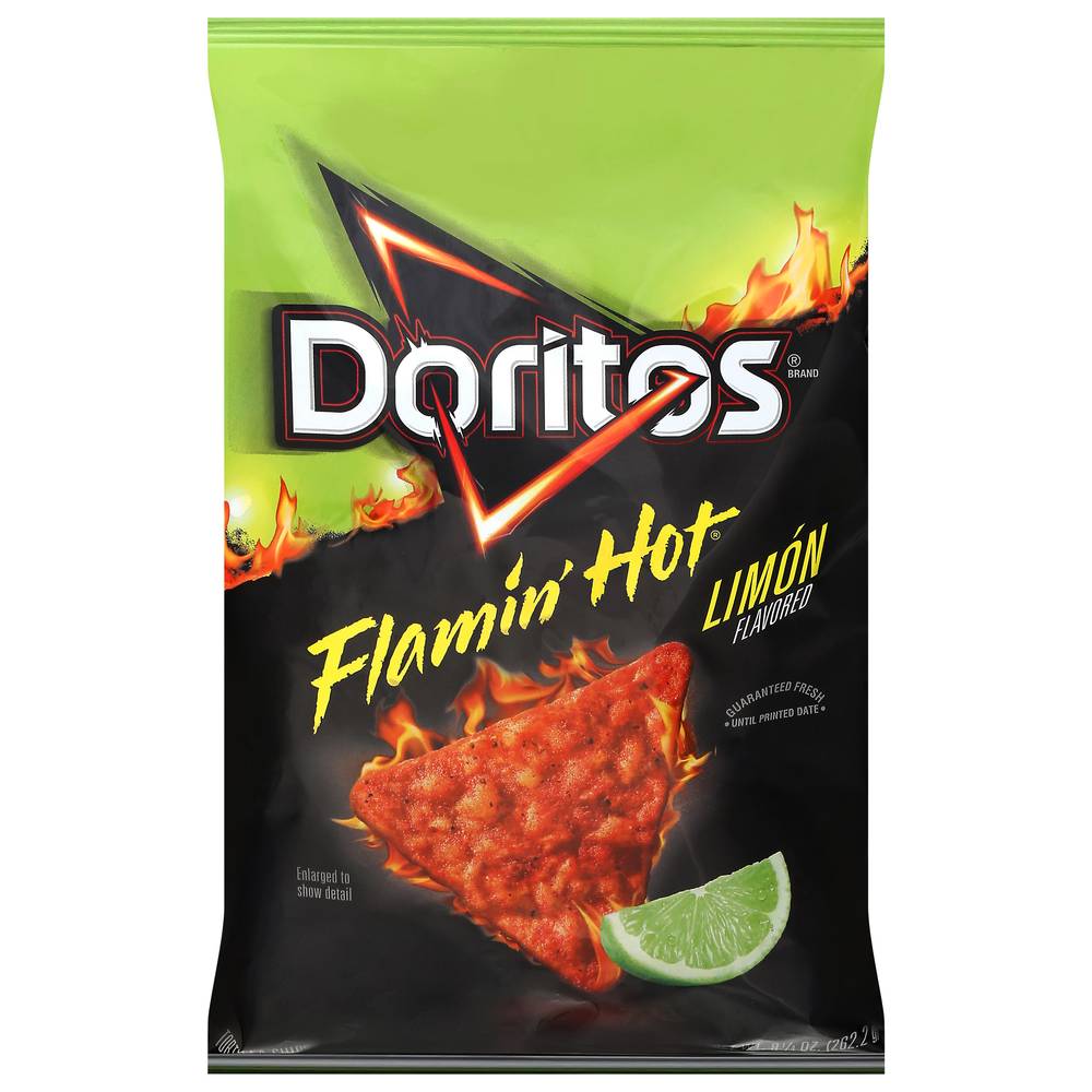 Doritos Flamin Hot Tortilla Chips, Limon (9.25 oz)