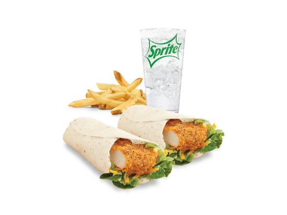 Duo wrap au poulet classique / Classic Chicken Wrap Duo Combo