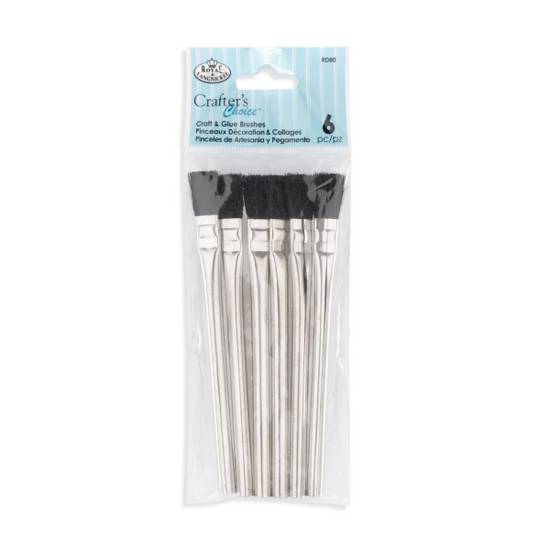 Royal & Langnickel Glue Brushes: 6 Pieces