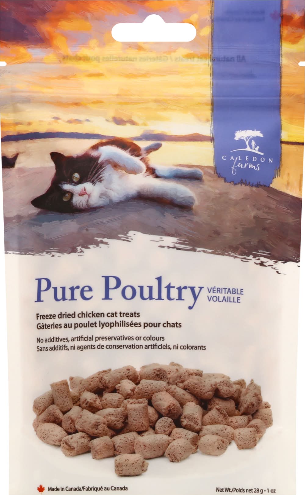 Caledon Farms Pure Poultry Freeze Dried Chicken Cat Treats (28 g)