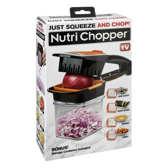 Nutri Chopper Stainless Steel Vegetable Slicer With Storage Container