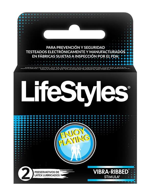 LifeStyles · Stimula preservativos de latex lubricados (2 un)