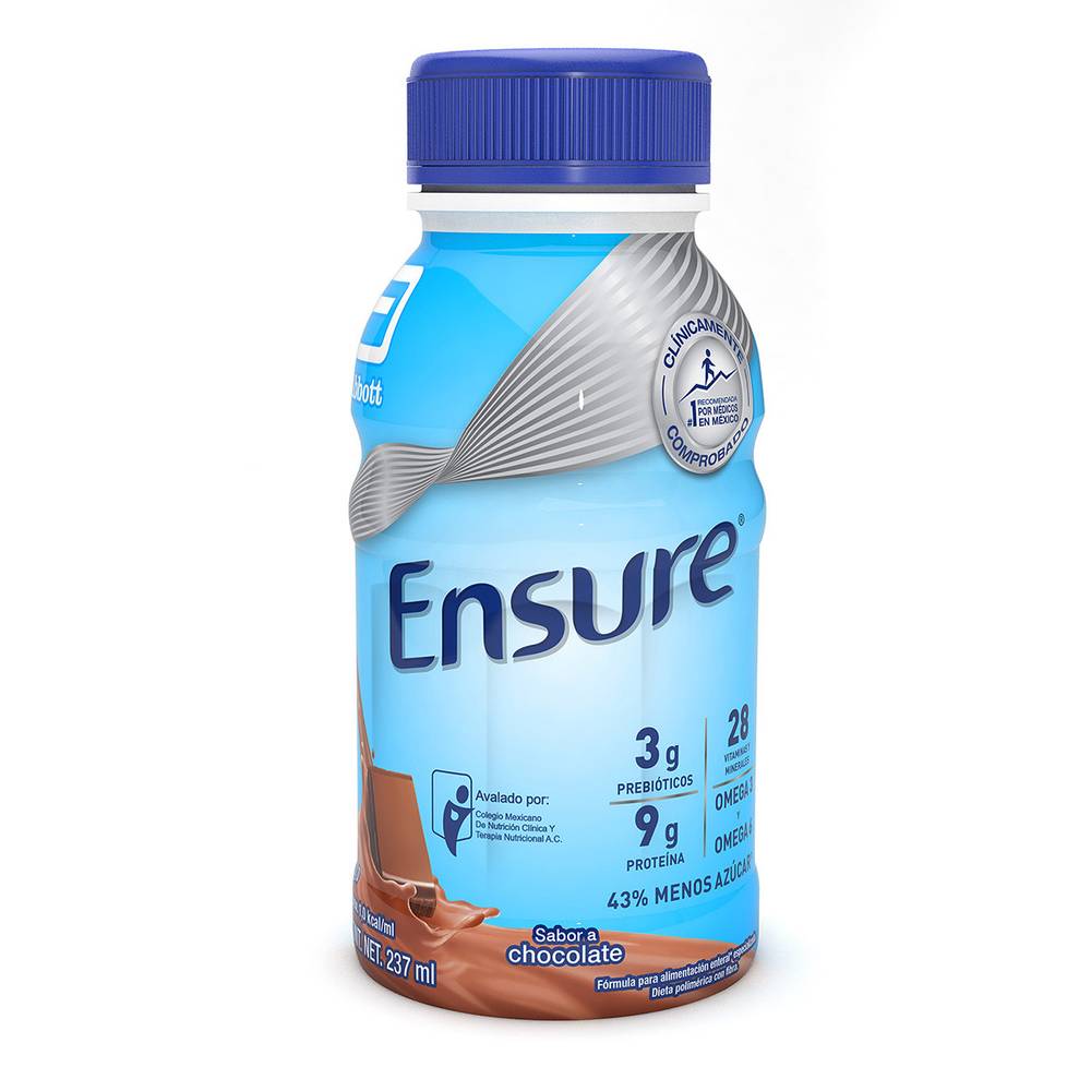 Ensure suplemento alimenticio sabor chocolate (botella 237 ml)