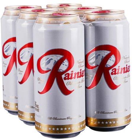 Rainier Brewing Company Mountain Fresh Beer (6 x 16 fl oz)