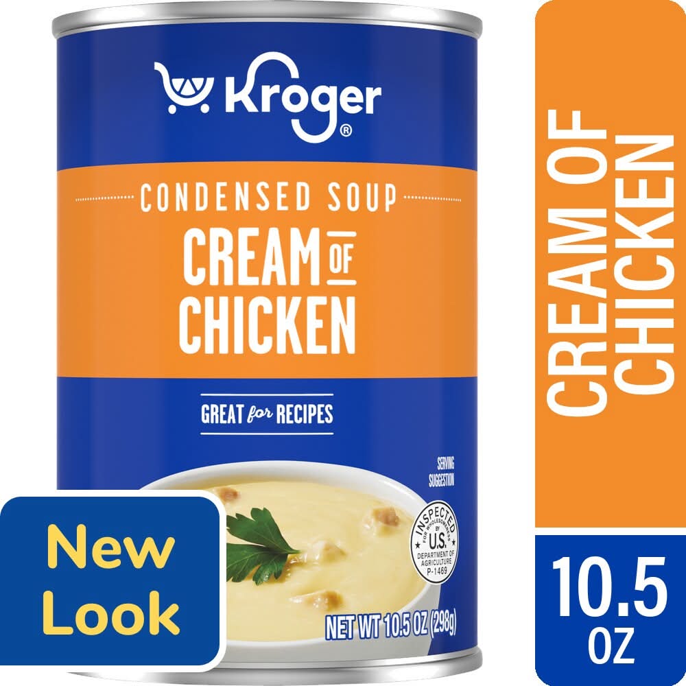 Kroger Cream Of Flavored Condensed Soup, Chicken (10.5 oz)