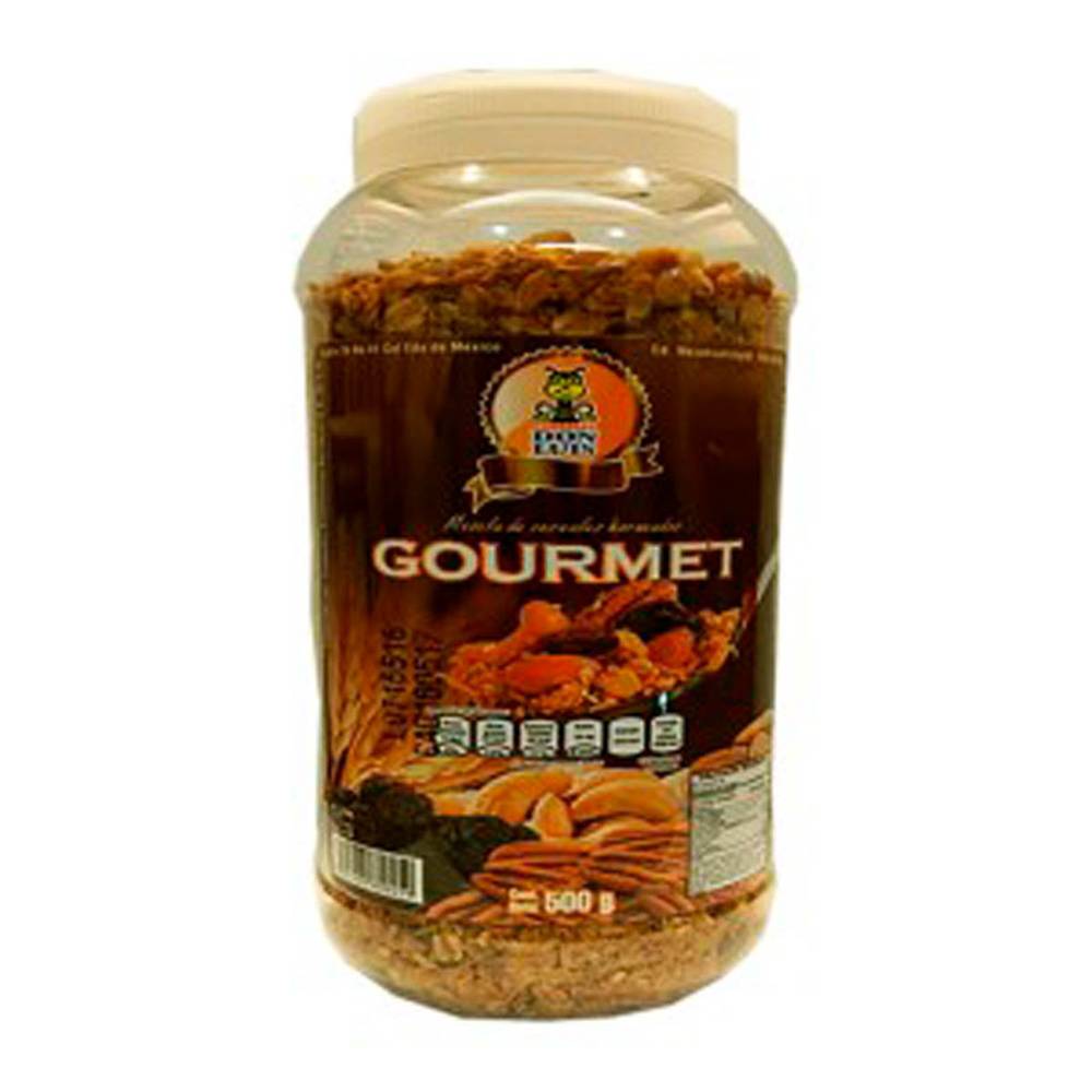 Dulcerel · Granola gourmet con pasas y nueces (500 g)