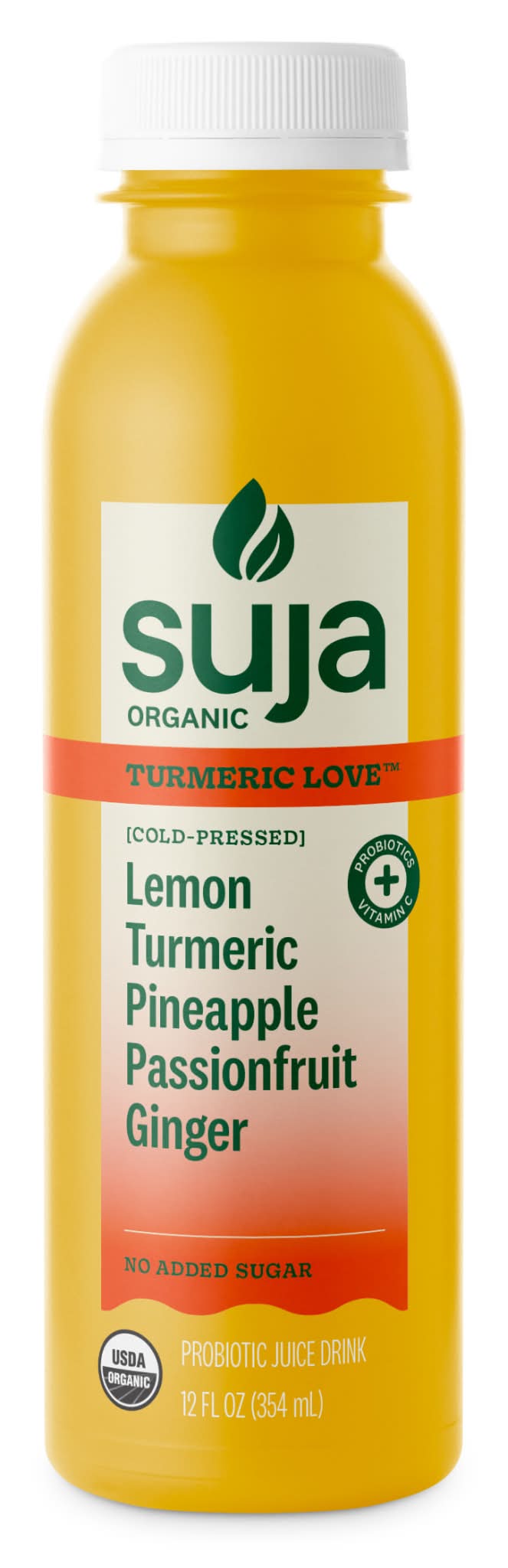 Suja Organic Probiotic Juice Drink, Lemon-Turmeric-Pineapple-Passionfruit-Ginger (12 fl oz)