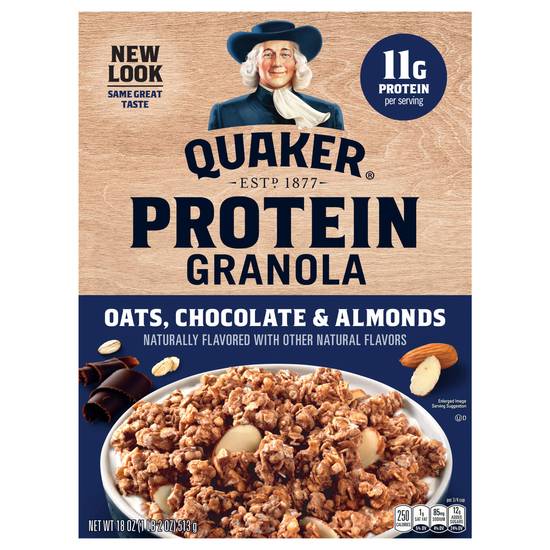 Quaker Oats Chocolate & Almonds Protein Granola (18 oz)