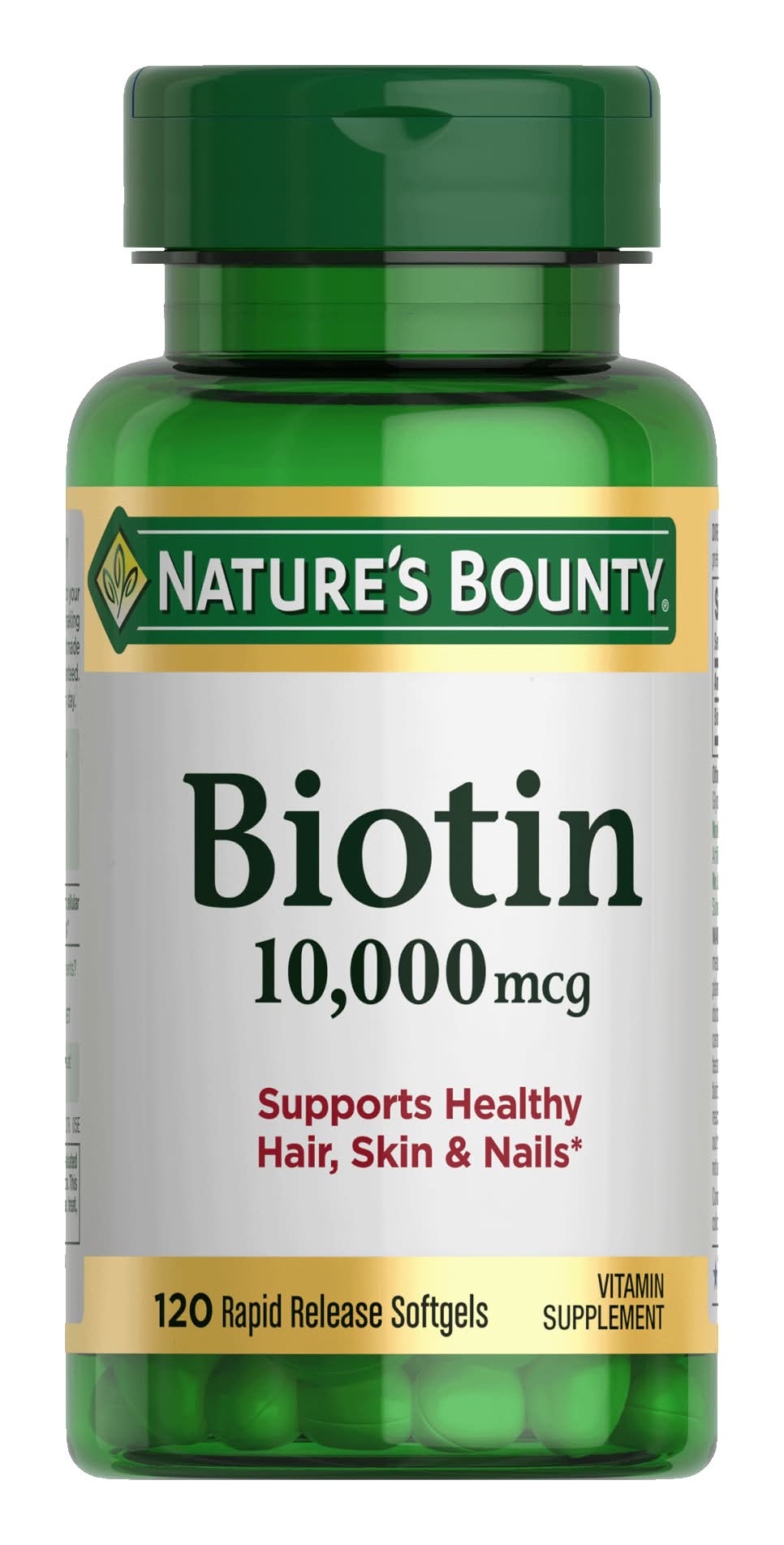 Nature's Bounty Rapid Release Softgels 10,000 Mcg Biotin (3.2 oz)
