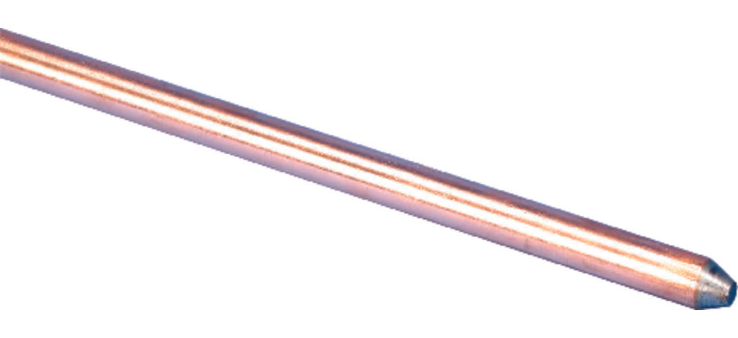 Erico 5/8 In. Copper-Bonded Steel Ground Rod 1 Pk