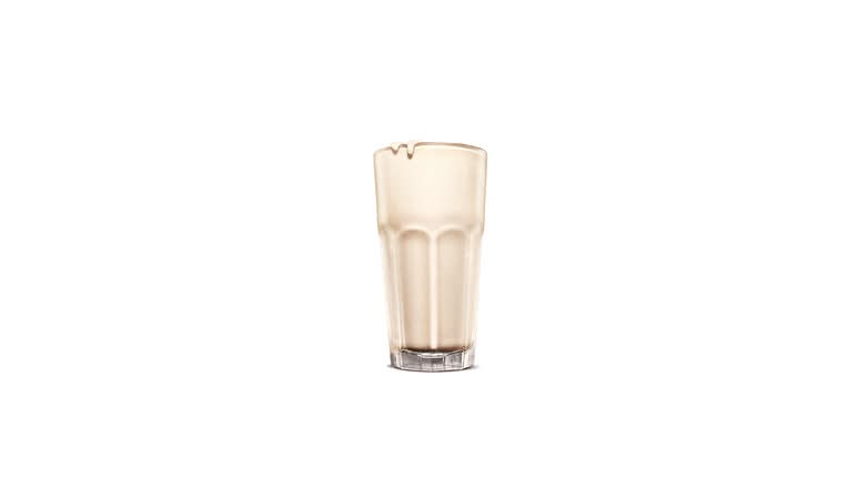 Lait fouetté à la vanille
