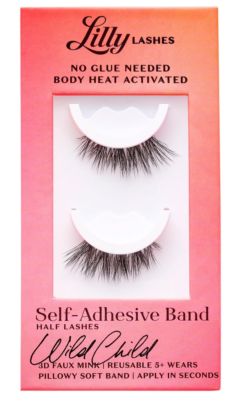 Lilly Lashes Self Adhesive Half Lashes WildChild