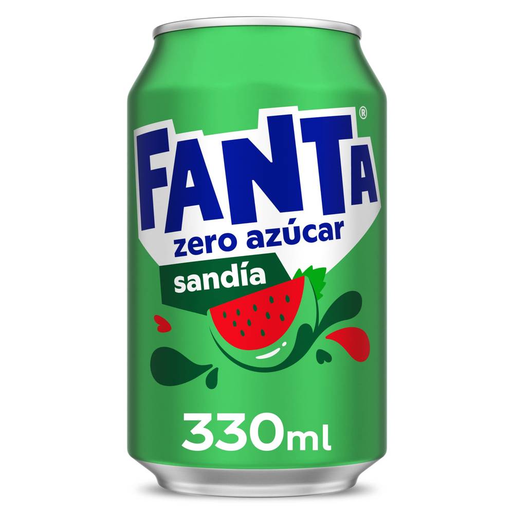 Refresco De Sandía Zero Azúcares Fanta Lata 33 Cl