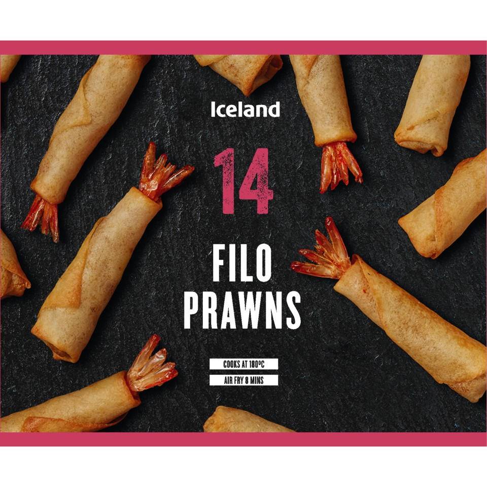 Iceland 14 Pack Filo Prawns